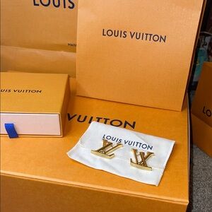 Louis Vuitton Macro Gold Earrings